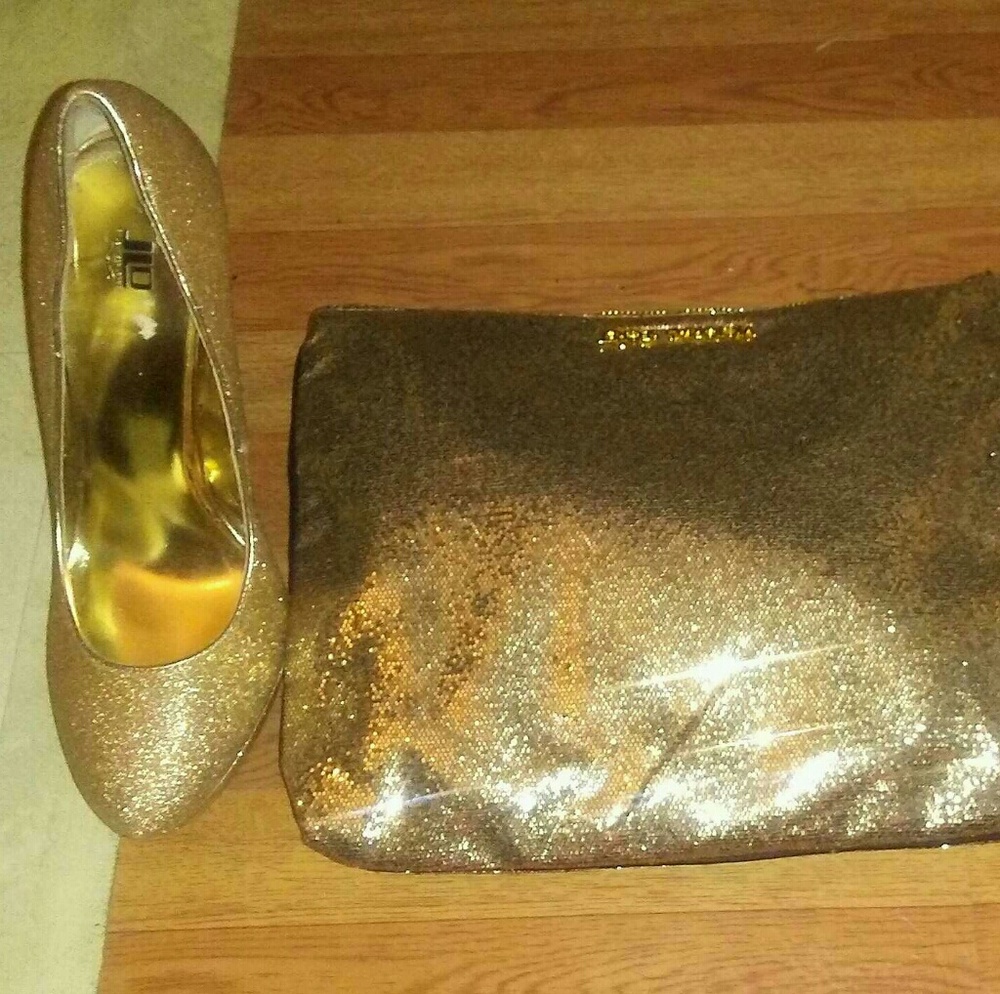 Jlo shoes and Victoria secret bag